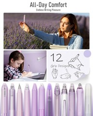 Four Candies Lavender 12 Count (Pack of 1), | 10 Black, 2 Purple