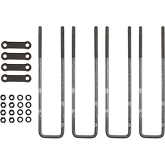 12-14-16-18-20-22 Inch Square U-Bolt Kits – 4 Bolt Sets for Heavy-Duty Use