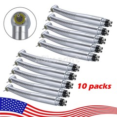 1-10*Dental Shadowless Ring LED High Speed Handpiece 5Water Spary 4Hole ASkeadnt