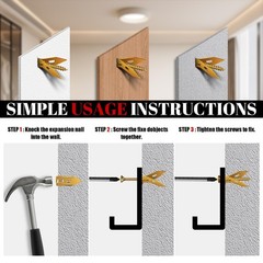 200 Pcs Self Drilling Drywall Anchors with Screws Kit, Metal Expansion Bolt for