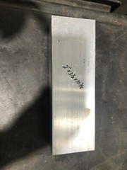 2” X 3-1/2” ALUM. 6061 FLAT BAR SOLID 10-3/8”Long Bar Stock Left Over Stock