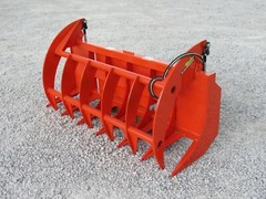 72″ Brush Root Rake Clam Grapple Attachment Fits Skid Steer Tractor Quick Attach