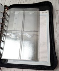 Franklin Covey 365 7 Ring Planner Binder Zip Around 10 X 8 Faux Leather Filled