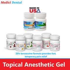 Dental Topical Anesthetic Gel 20% Benzocaine 1oz Jar, Made in USA Exp 06/2026