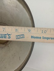 Vintage farmhouse Primitive Galvanized Steel MILK STRAINER 9.5 W X 5″ T