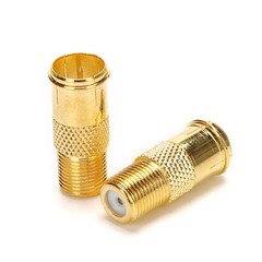 RG6 Compression F Type Connector Quick Push on Coax Cable Adapter Gold Plated…