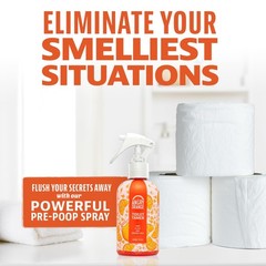 ANGRY ORANGE Toilet Tamer Bathroom Spray – Citrus Orange Spice – 6 oz