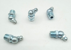(5Pcs) 10mm Metric 45 degre Angle GREASE FITTING