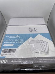 Open Box – Blue Summit Supplies Check Stock Blank Laser Ink Jet 500 Count