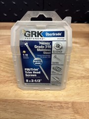 GRK 147730 #8 by 2-1/2″ PHEINOX 316SS Marine Grade Fasteners, (100 per Pack)