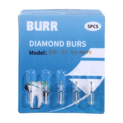 100pcs Dental Diamond Burs for High Speed Handpiece Friction Grip Burs 1.6mm USA