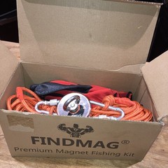 FINDMAG Fishing Magnet Kit 250 LBS Pulling Force, Super Strong Magnet Kit for…