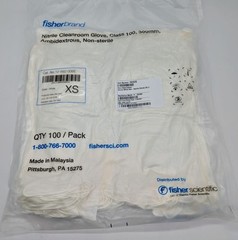 NEW Case of 1000 Fisherbrand Nitrile Class100 Cleanroom Non-Sterile XS Gloves