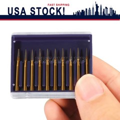 FG7901 Premium Carbide Needle Shaped Bur 12 Blades 10pcs/pk