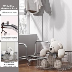 Garment Rack With Storage Baskets,Clothing Rack for Hanging Clothes, Multi-fu…