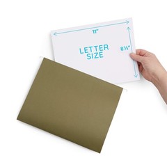 Blue Summit Supplies 25 Extra Capacity Hanging File Folders, Letter Size 2”