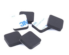 3/4″ Sq x 3/16″ Tall Rubber Feet for Electronics Repair & Restore, 3M Backing