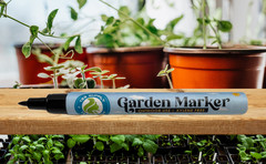 2 Pack Garden Marker Pen Permanent Markers Black (UV Fade Resistant Marker Pens