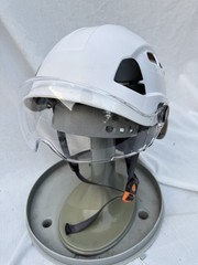 Malta Dynamics White Hard Hat With Clear Visor Type 1 Class C