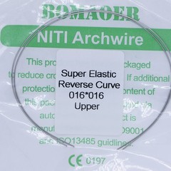 50×Dental Orthodontic Niti Rectangular Arch Wires Reverse Curve 16×16 Upper