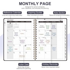 2027 Planner, Weekly and Monthly Calendar Planner Book, JAN 2027 – DEC 2027 | A5