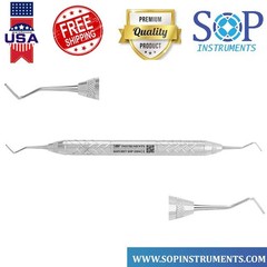 Dental Serrated Bone Packer / Plugger Serrated Tips BLUE by SOP Instruments