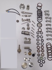 ASSORTED LOT OF VITON RINGS, CLAMPS AND OTHER VACUUM PARTS