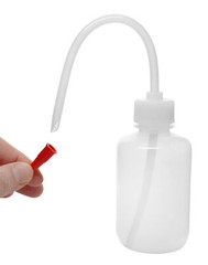 Wash Bottle, 250ml – Polyethylene – Flexible Delivery Tube – Eisco Labs