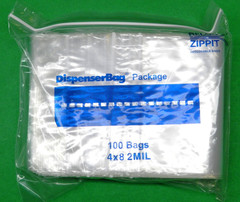 4×8 Reloc Zippit Bags 2000 Clear 2mil Reclosable Zip Seal Lock Baggies 4″ x 8″
