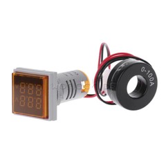 AC50-380V 0-100A 22mm 3-in-1 Voltmeter Ammeter Frequency Digital Volt AMP Meter