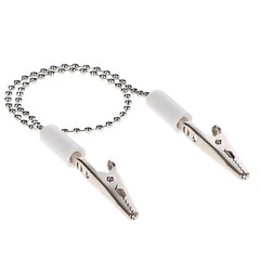 House Brand Dentistry 101263 HSB Dental Patient Bib Clips Chain White 3/Pk