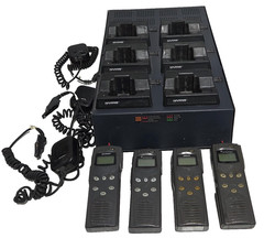 MACOM HARRIS P5100 MAHM-S8DXX-IS2 /IS1 RADIO TRI-CHEMISTRY MULTI CHARGER USED