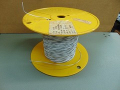 25 feet 24 AWG Silver Plated copper PTFE Wire White/Gray 7 strand SPC