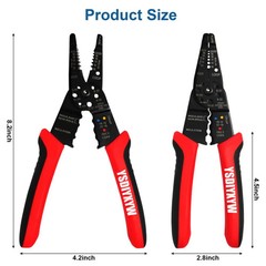 Alicate Pelacable Automático 8″ Cortador de Alambre Herramienta Electricista PRO