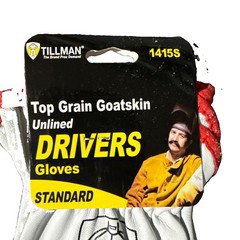 Tillman 1415S Unlined Top Grain Goatskin Drivers Gloves, Small