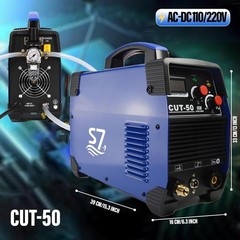 Plasma Cutter,CUT50 55Amp 110V/220V Dual Voltage IGBT Cutting Machine, 50/60Hz