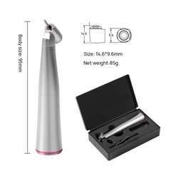 Dental 45° 1:4.2 Increasing Contra Angle LED Fiber Optic Handpiece Push Button