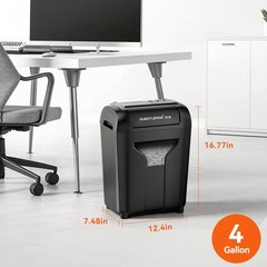 QUIETLEMON 8-Sheet Electric Paper Shredder Home Office Card Heavy Duty