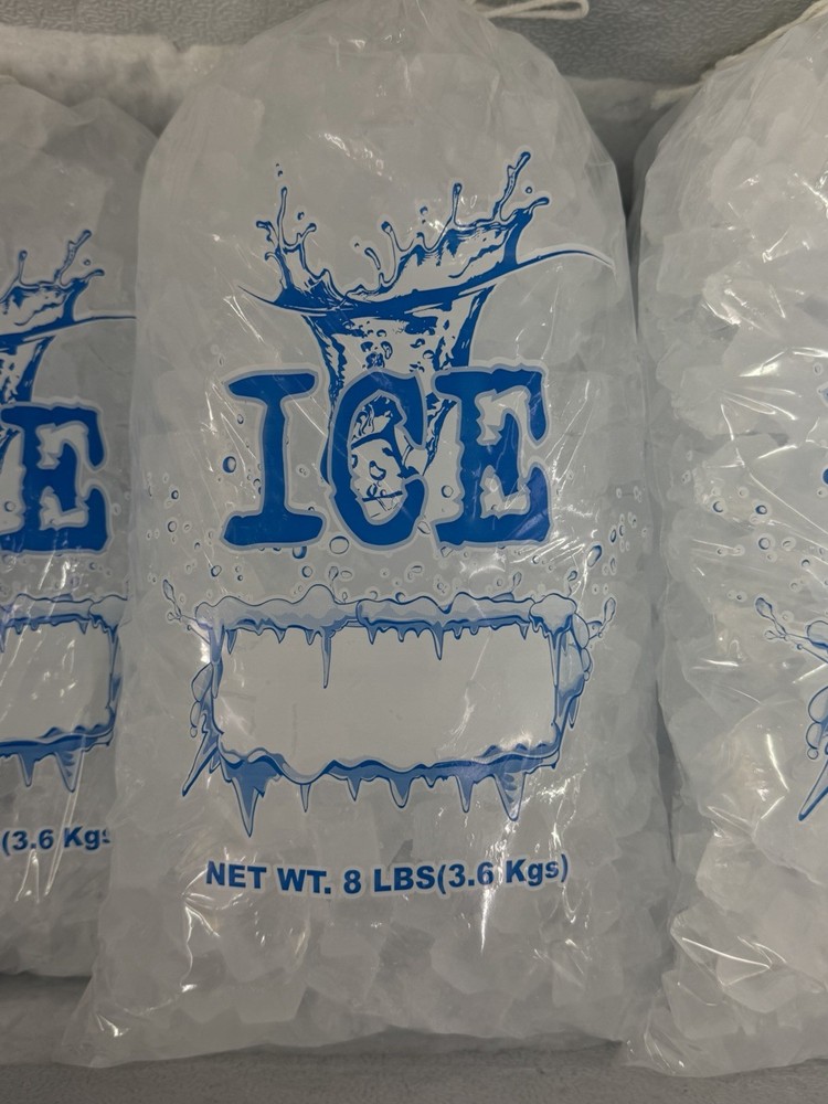 8 lb / 10 lb / 20 lb Ice Bags with Drawstring Commercial Quality CHOOSE QUANTITY