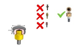 US Implant Replace Standard Male Inserts Fit ZEST Locator Legacy Dental Abutment