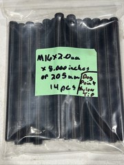 🔥M16 X 2.0mm X 8.000”/205mm Threaded Rod Screw W/ Dog Point Nylon Tip, New🇺🇸