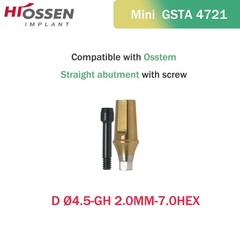 US 17° Angulated & Straight Transfer Abutment Fit Osstem/Hiossen Hex Titanium