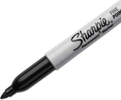6 PACK Sharpie Permanent Fine Point Marker Black BULK FRESH STOCK BRAND NEW