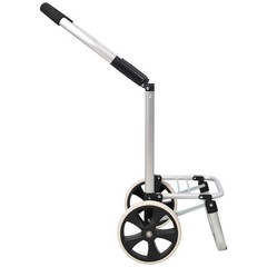 Foldable Black Shopping Trolley with WheelsWaterproof Removable Oxford Cloth Bag