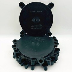 Essentra 3008A Studded Raised Face Flange Protector 8in Black Quickfit Pk of 10