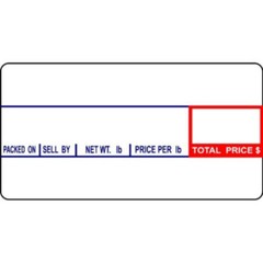 CAS LST-8000 Printing Scale Label, 58 x 30 mm, Non-UPC “36 ROLLS” Per Case