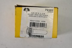 Holo Krome Coarse Thread Socket Head Cap Screws 100 Pack 1/4″-20 x 1-1/4″