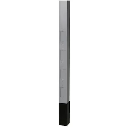 Hubbell Wiring Device-Kellems Hblppoa Alum Service Pole, Gray, 10 Ft. 2″L,