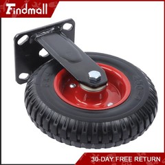 Findmall Fixed Plate 8″ Caster Wheels PU Load-Bearing Capacity 518 Pounds