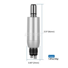 Dental Hygiene Prophy Handpiece Air Motor 4Holes 4:1 Nose Cone 360°Swivel 4K RPM